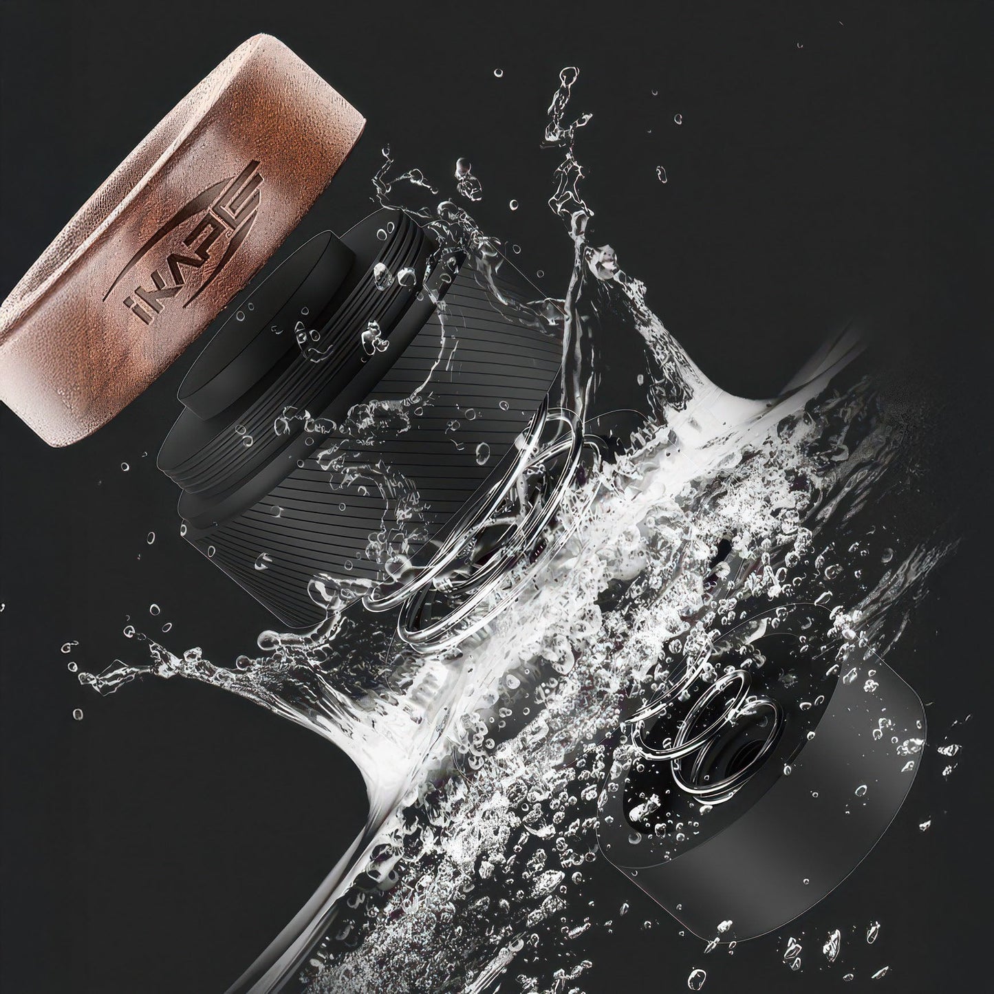 Black Edition Wooden Tamper And Distributor