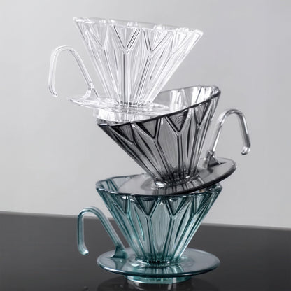 Diamond Pattern Prisma Pour Over Coffee Dripper
