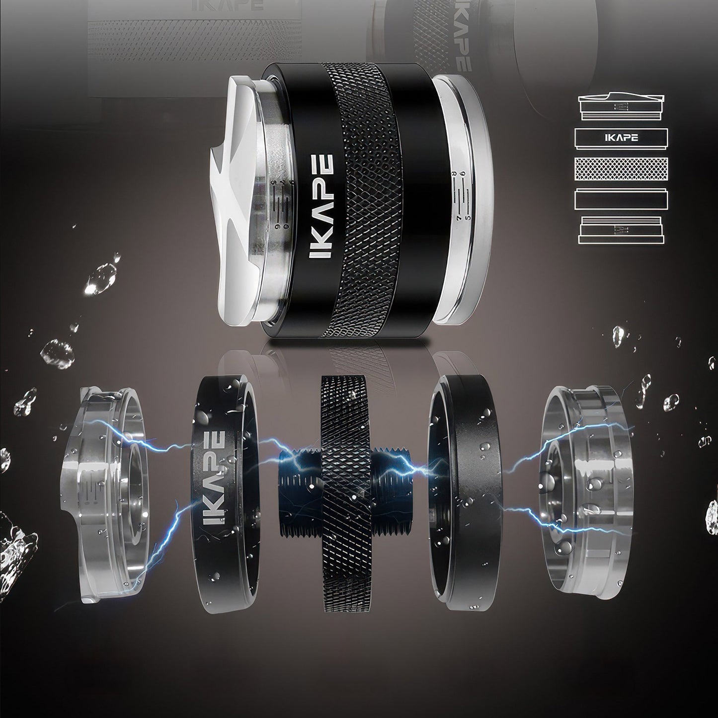 2 in 1 Adjustable Coffee Distributor & Tamper