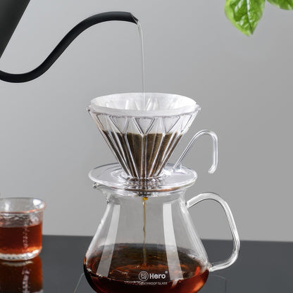 Diamond Pattern Prisma Pour Over Coffee Dripper