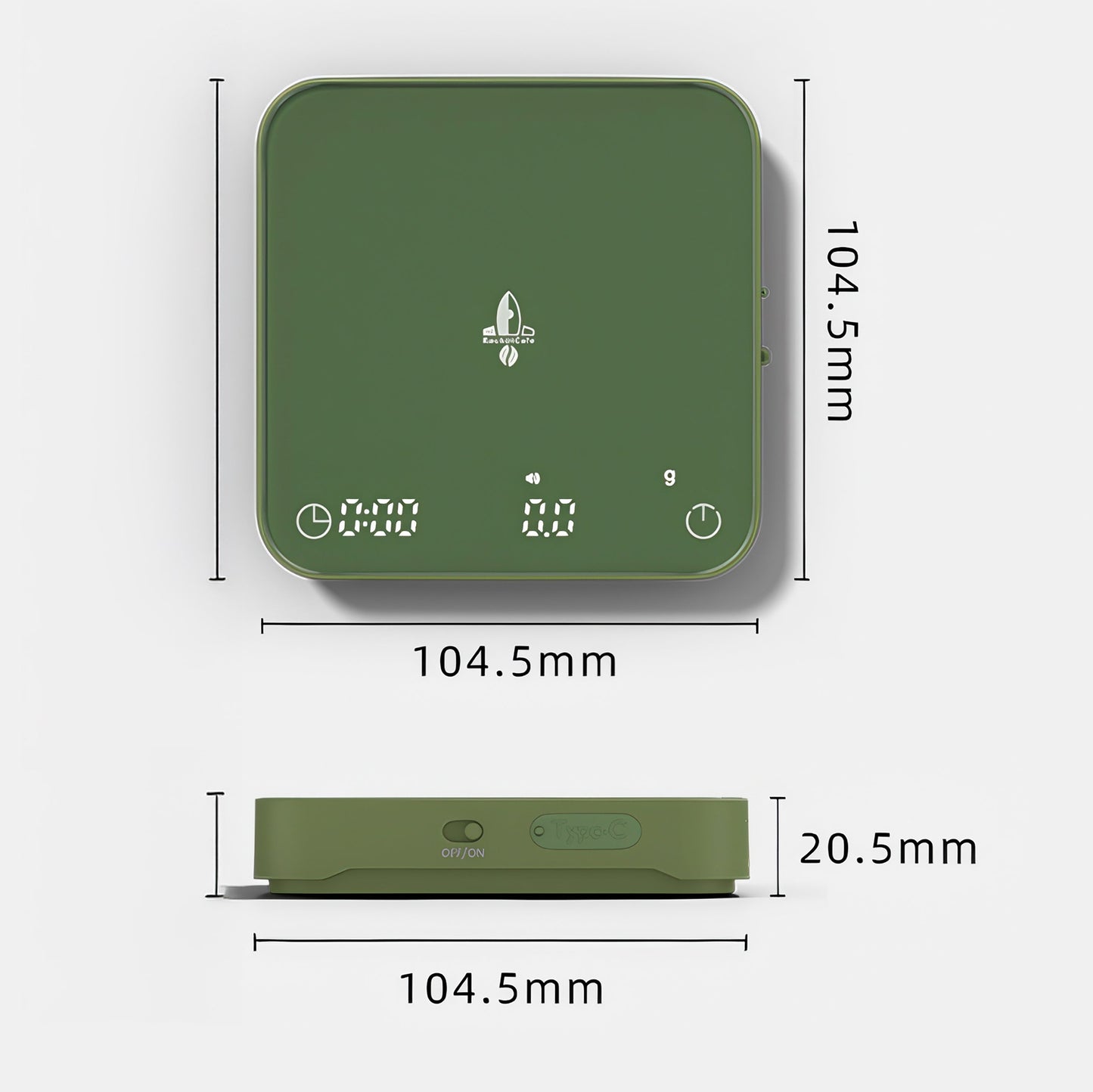 Rocket MiniPlus Coffee Scale - Timer & Ratio Calculator