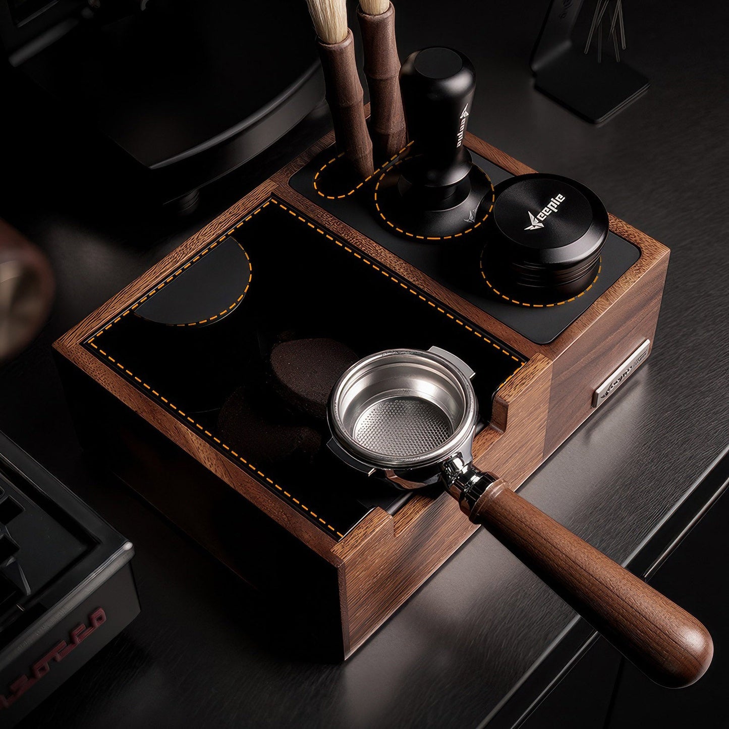 Multi-Function Coffee Tamping Station