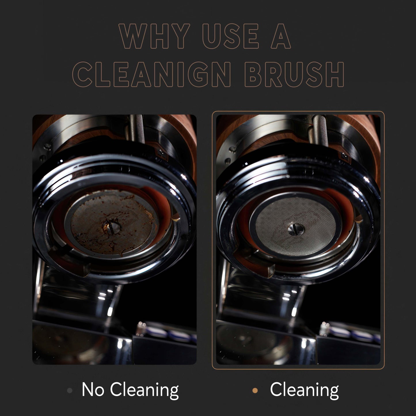 Espresso Coffee Machine Steam Cleaning Brush