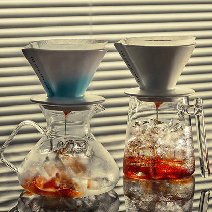 V60 Ceramic Pour Over Coffee Dripper with Sharing Pot