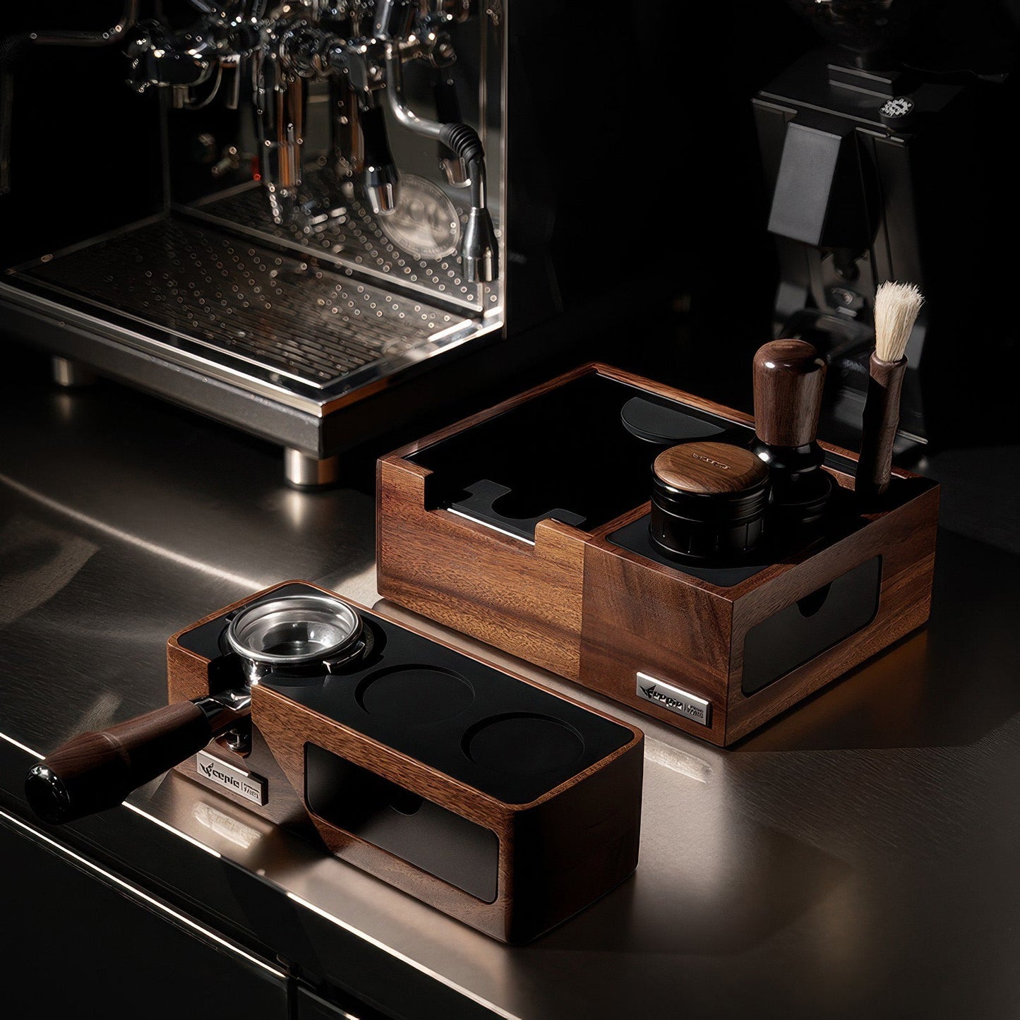 Multi-Function Coffee Tamping Station