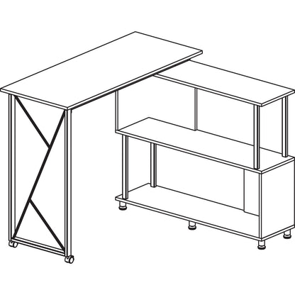 Safco Mood Standing Height Desk, 53.25" x 21.75" x 42.25", Gray