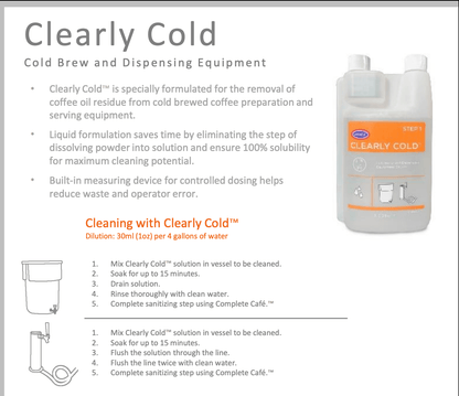 Urnex Clearly Cold Brew Equipment Cleaner