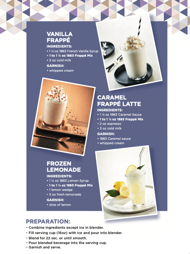 1883 Frappe Mix Syrup