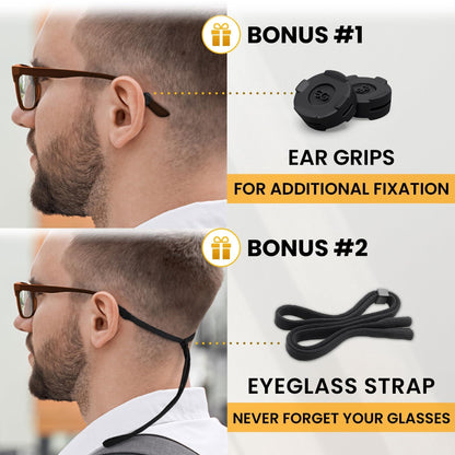 Glasses Nose Grips Non Slip  16 Pairs (Black) Silicone Eyeglass Nose Pads Anti Slip  1mm x 7mm x 16mm Adhesive Nose Pads Glasses for Comfort  Sunglass Nose Pads Cushion  Glasses Bridge Accessories
