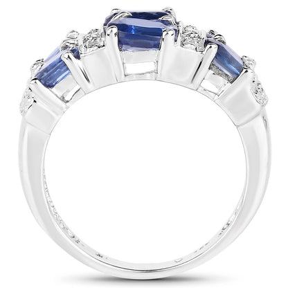 2.44 Carat Genuine Kyanite .925 Sterling Silver Ring