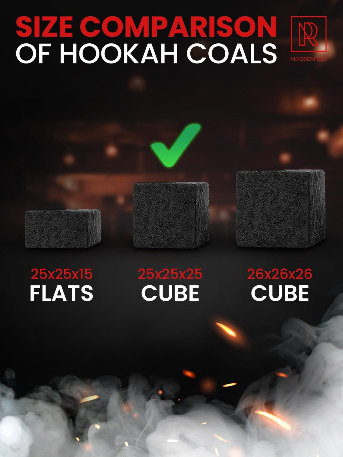 Hookah Coals Coconut  100% Natural Hookah Charcoal  Value Pack 200 Count 3 kg (6.6 lbs) of Coconut Coals for Shisha  Premium Quality 25mm Cubes Fit Heat Management Devices  NOT Quick Light