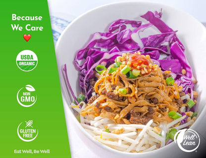 Organic Fettuccine Premium Shirataki Konjac Pasta USDA Organic 100% Plant Based Keto Friendly Zero Net Carb Non GMO Ready to Eat Low Calorie Gluten Free Vegan Diet 6 Pack