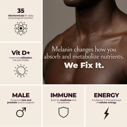Melanin Rich Multivitamin for Men   Mens Daily Multivitamins Men's Multivitamin Capsules with B Complex Vitamins Vitamin D Zinc Saw Palmetto & Antioxidants 2 a Day 60 Capsules