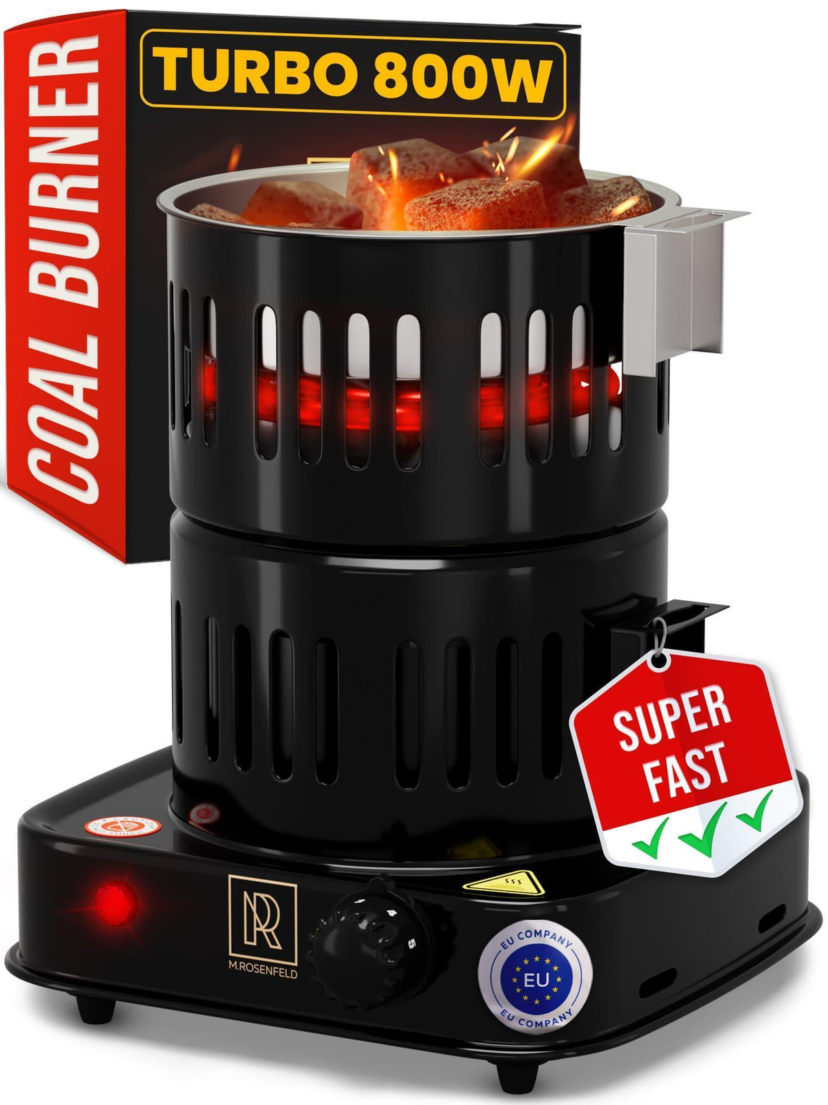 Premium Hookah Coal Burner   Black Burner for Hookah 800W – FIRE Tower