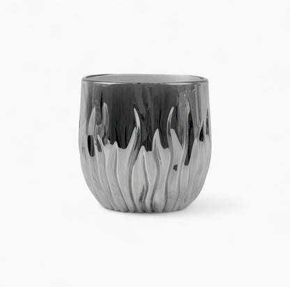 Flame Crystal Cut Glass Coffee Cup