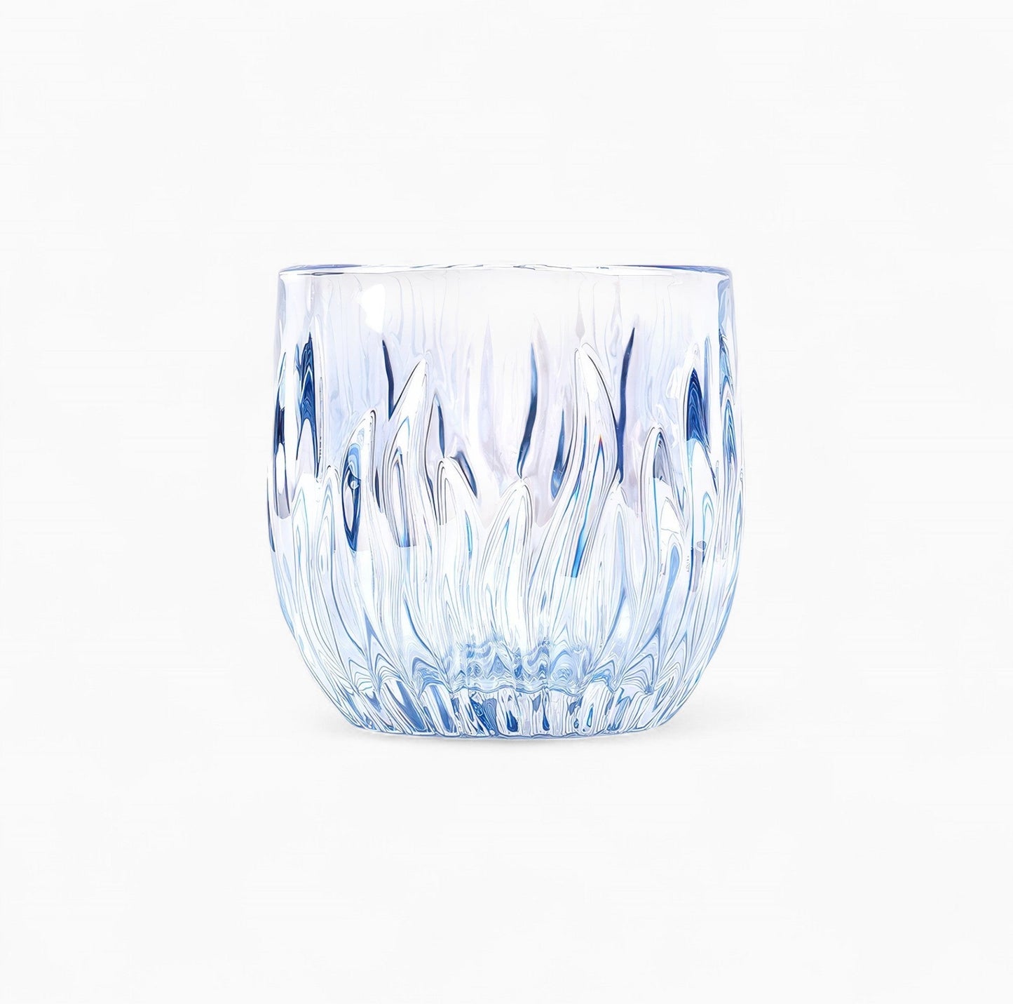 Flame Crystal Cut Glass Coffee Cup