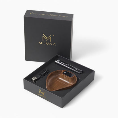 Electronic Walnut Coffee Scale With Leaf Shade