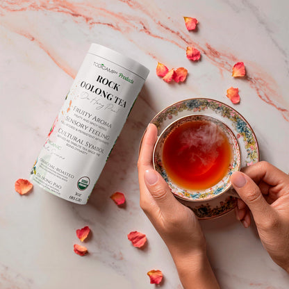 Da Hong Pao Oolong Tea Loose Leaf – Authentic Wuyi Rock Oolong Tea from China – Premium Roasted Chinese Tea – Organic Loose Leaf Tea – Traditional High Mountain Oolong