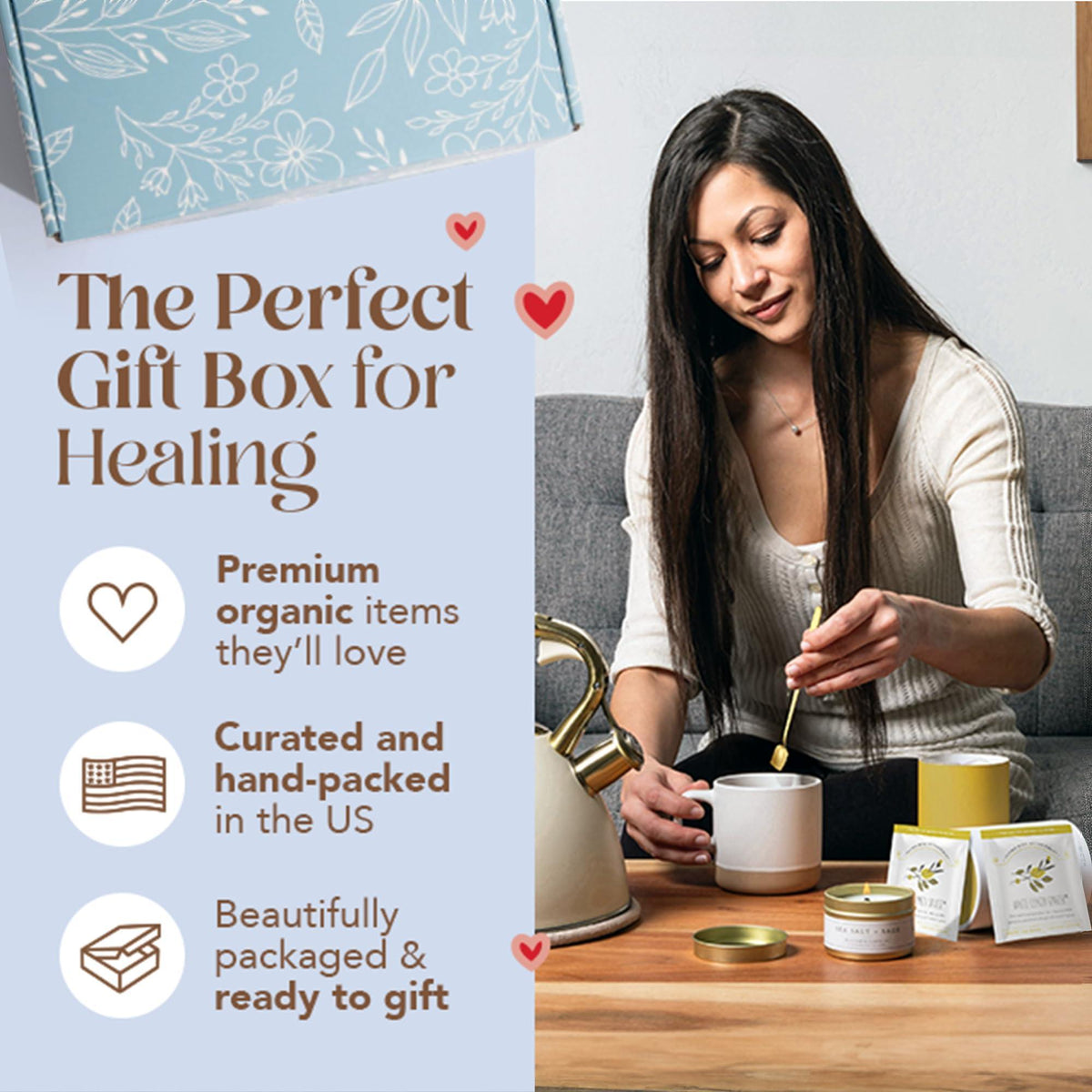 Unboxme Mini Healer Spa Gift Basket for Women – Self Care Gift Box & Wellness Care Package with Card Relaxation Gift for Birthday or Get Well Soon