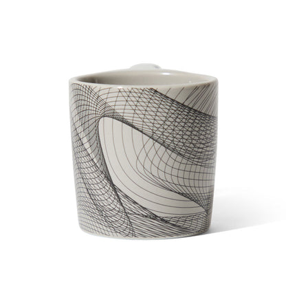 notNeutral x Chaim Machlev Lino Coffee Mug (10oz) - Dots to Lines Gray