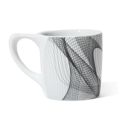notNeutral x Chaim Machlev Lino Coffee Mug (10oz) - Dots to Lines White