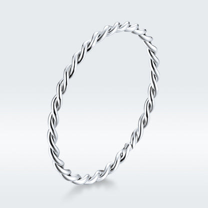 925 Sterling Silver Plated Platinum Ring Size 6.0 for Women
