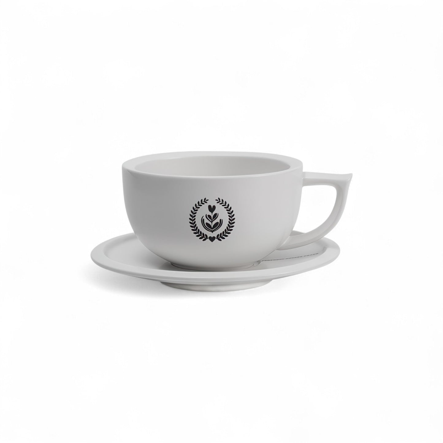 Embossed Ceramic Latte Cup 280ml