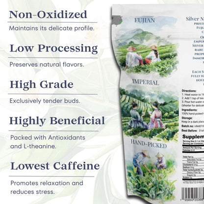 Organic Silver Needle Tea   1 lb of Premium Organic White Tea Loose Leaf