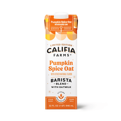 Califia Pumpkin Barista Oat Milk - 12 Cartons