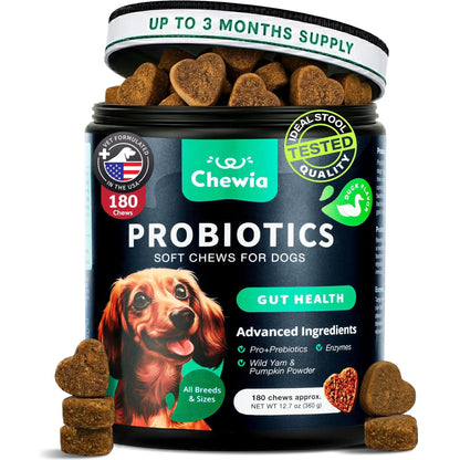 Probiotics for Dogs Gut & Digestive Health, Itchy Skin & Yeast Support