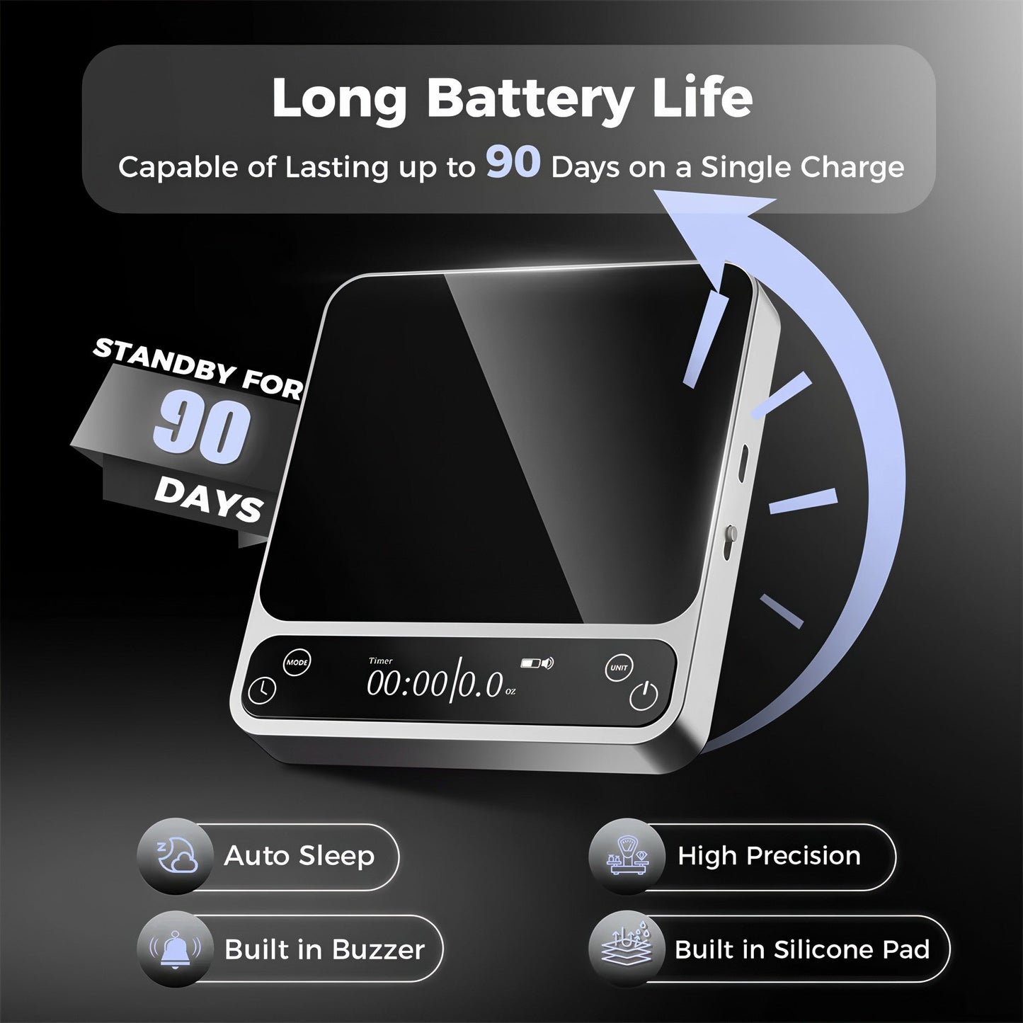 Smart Coffee Scale with Bluetooth APP V2 Pro