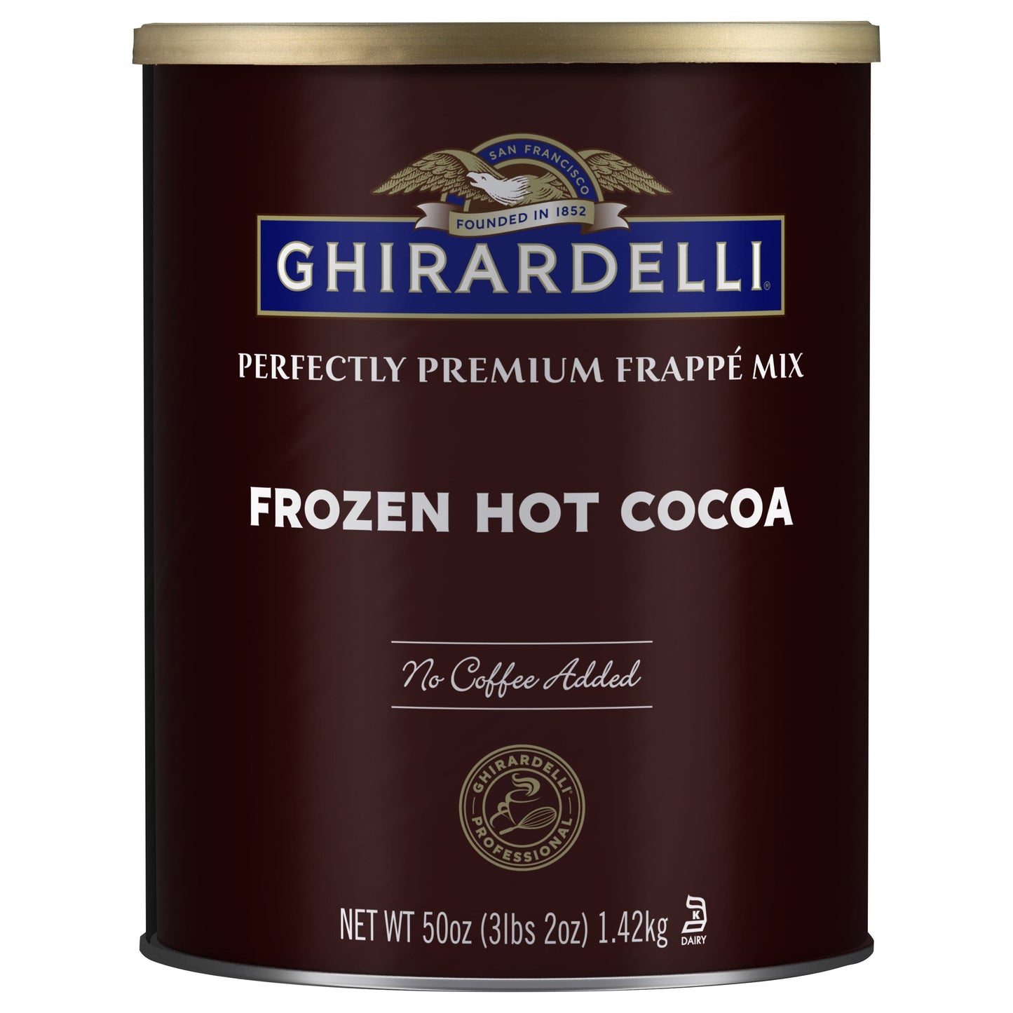 Ghirardelli Frozen Hot Cocoa Frappe Mix 3lb Can