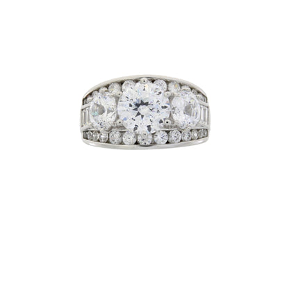 Cubic Zirconium CZ SS Bridal Sterling Silver