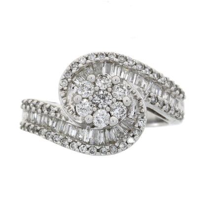 1.00ct Diamond Ring 14KT White Gold