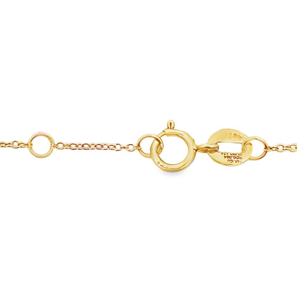 .25ct Ruby Diamond Bracelet 14KT Yellow Gold