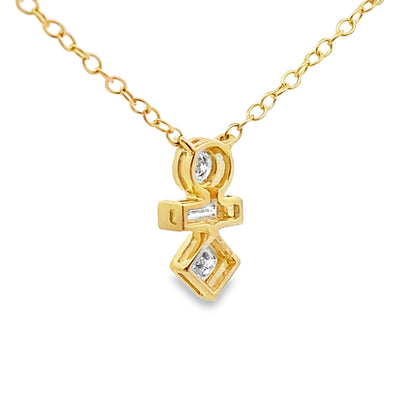 Lab Grown Diamond Fashion Pendants 10KT Yellow Gold