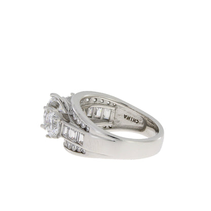 Cubic Zirconium CZ SS Bridal Sterling Silver