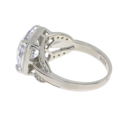 Cubic Zirconium Ring Sterling Silver