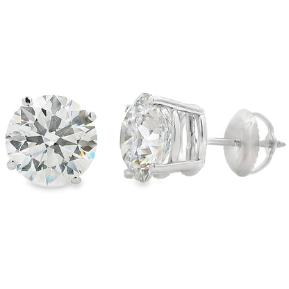 4.40ct Lab Grown Diamond Stud Earrings 14KT White Gold