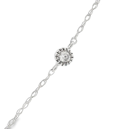 Genuine .32ct Diamond Fashion Pendants 14KT White Gold