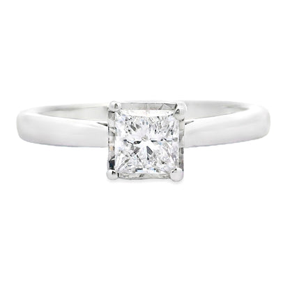 Natural .50ct Lab Grown Diamond  10KT White Gold