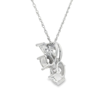 Lab Grown Diamond Fashion Pendants 14KT White Gold