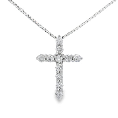 .15ct Diamond Cross Religious Pendant 14KT Yellow Gold