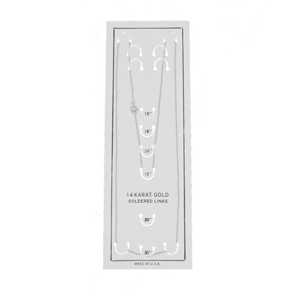 Womens chains 14KT White Gold