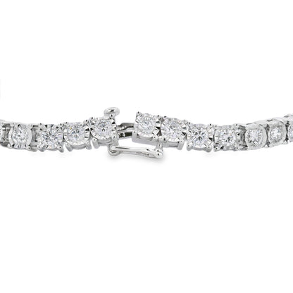 Lab Grown Diamond Tennis Bracelet Sterling Silver