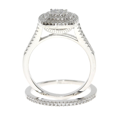 Cubic Zirconium CZ SS Bridal Sterling Silver