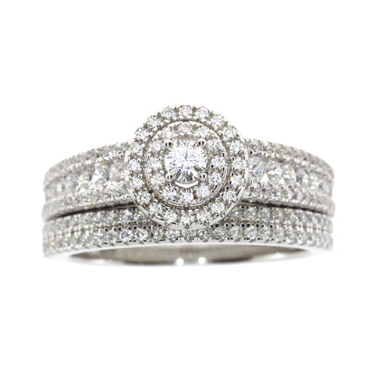 Cubic Zirconia CZ SS Bridal Sterling Silver