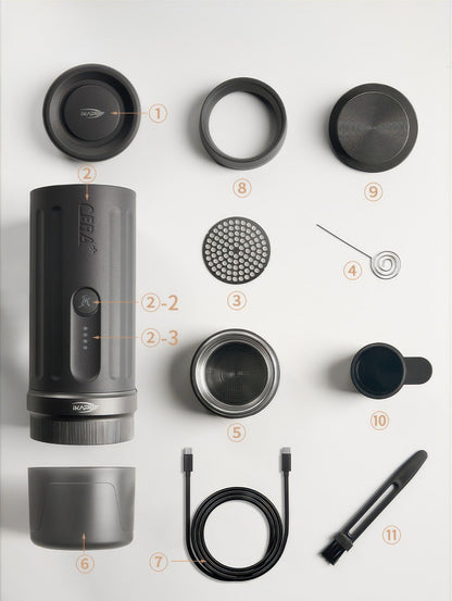 KAPO K2 / K2 Pro Portable Espresso Machine (51mm & 58mm)