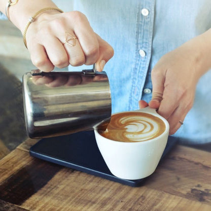 Lino Small Latte Cup & Saucer - White (8oz/237ml)