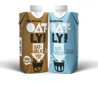 Oatly Chocolate Oatmilk, Single-Serve 11oz Cartons